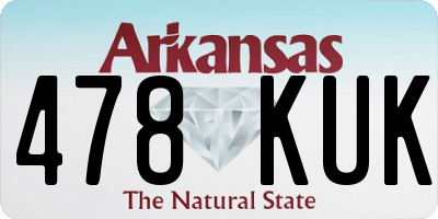 AR license plate 478KUK