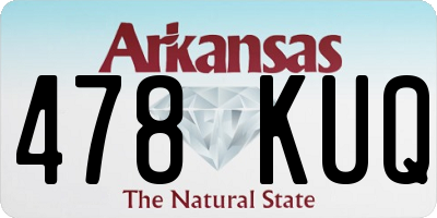 AR license plate 478KUQ