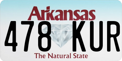 AR license plate 478KUR