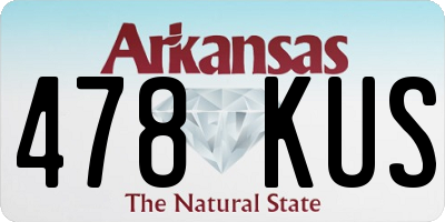 AR license plate 478KUS