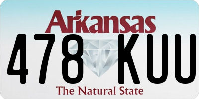 AR license plate 478KUU