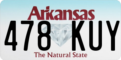 AR license plate 478KUY