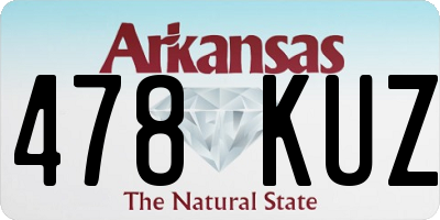 AR license plate 478KUZ