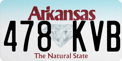 AR license plate 478KVB