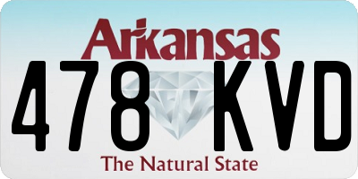 AR license plate 478KVD