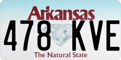 AR license plate 478KVE