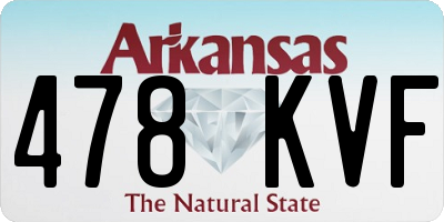 AR license plate 478KVF