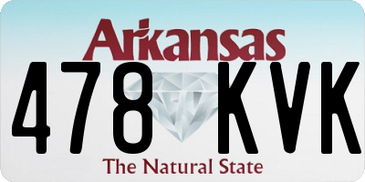 AR license plate 478KVK