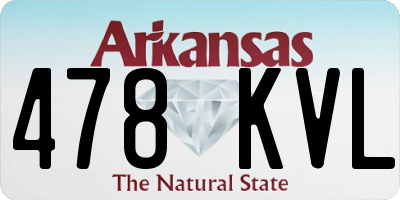 AR license plate 478KVL