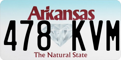 AR license plate 478KVM