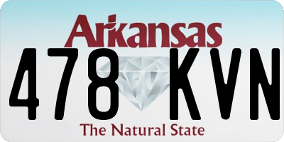 AR license plate 478KVN