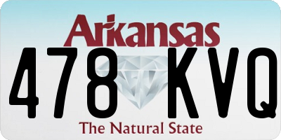 AR license plate 478KVQ