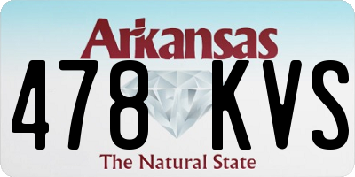 AR license plate 478KVS