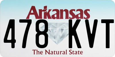 AR license plate 478KVT