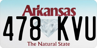 AR license plate 478KVU