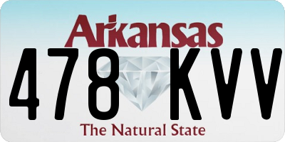 AR license plate 478KVV