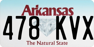 AR license plate 478KVX