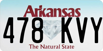 AR license plate 478KVY