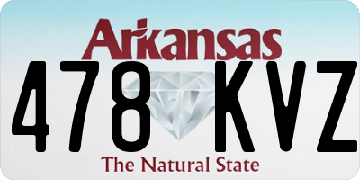 AR license plate 478KVZ