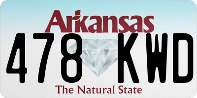 AR license plate 478KWD