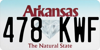 AR license plate 478KWF