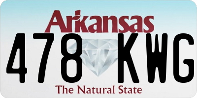 AR license plate 478KWG