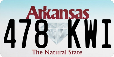 AR license plate 478KWI