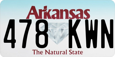 AR license plate 478KWN