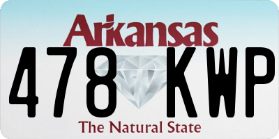 AR license plate 478KWP