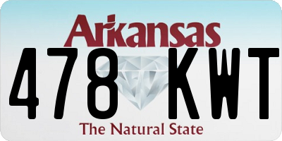 AR license plate 478KWT