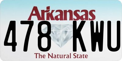 AR license plate 478KWU