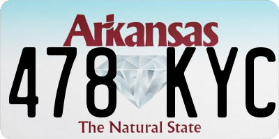 AR license plate 478KYC