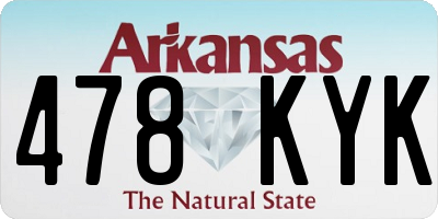 AR license plate 478KYK