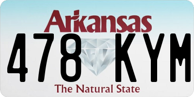 AR license plate 478KYM