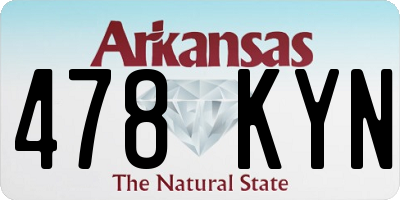 AR license plate 478KYN