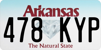 AR license plate 478KYP