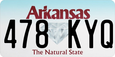 AR license plate 478KYQ
