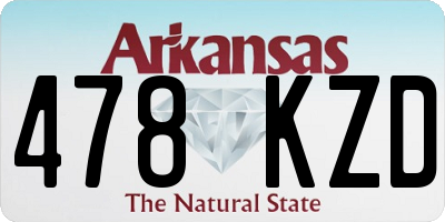 AR license plate 478KZD