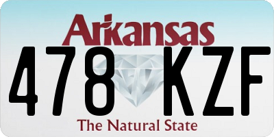 AR license plate 478KZF