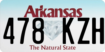 AR license plate 478KZH