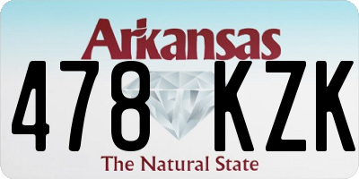 AR license plate 478KZK