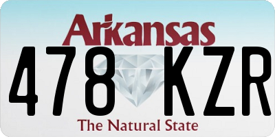 AR license plate 478KZR