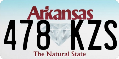 AR license plate 478KZS