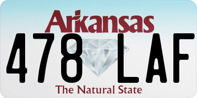 AR license plate 478LAF
