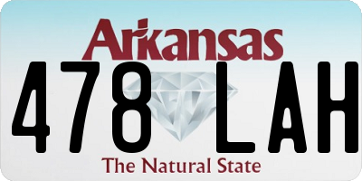 AR license plate 478LAH