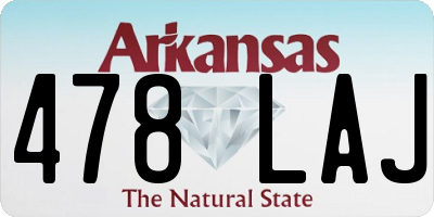 AR license plate 478LAJ