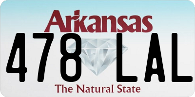 AR license plate 478LAL