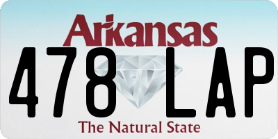 AR license plate 478LAP