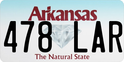 AR license plate 478LAR
