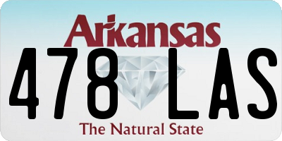 AR license plate 478LAS